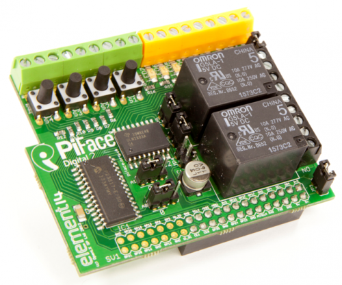 The PI-face Digital 2 Input and output interface board 