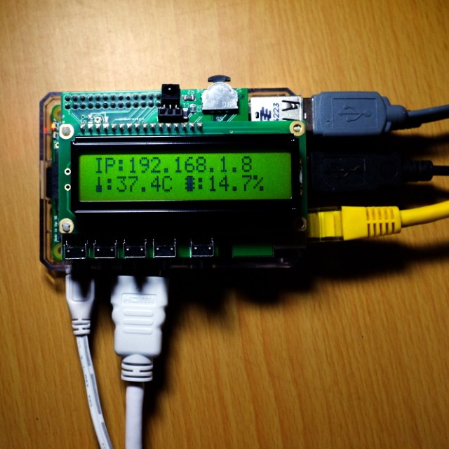 PiFace Control and display LCD Display with multifunction input buttons