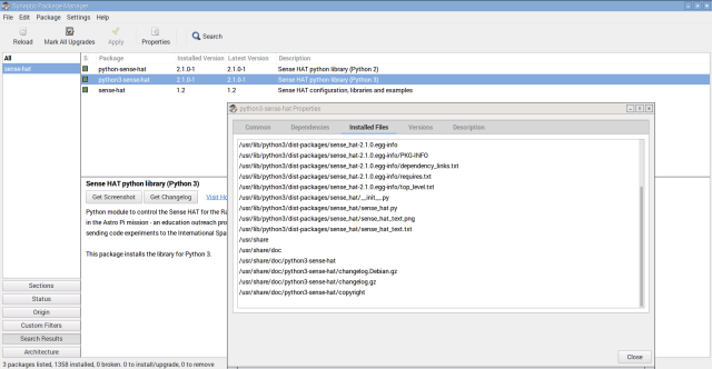 Sense_hat_python_Modules_sysnaptic_01