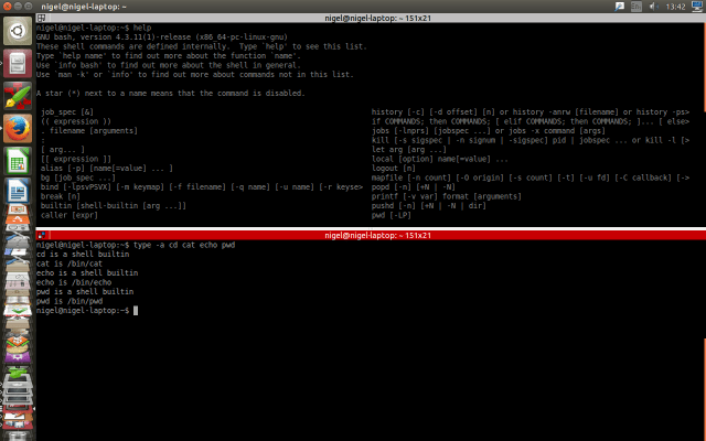 Linux's Internal and External Shell commands